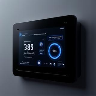 Fütüristik akıllı ev kontrol paneli